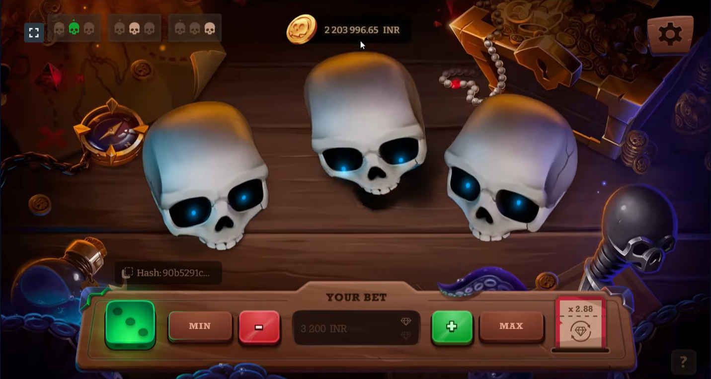 Brawl Pirates casino game with a unique treasure-hunt mechanic